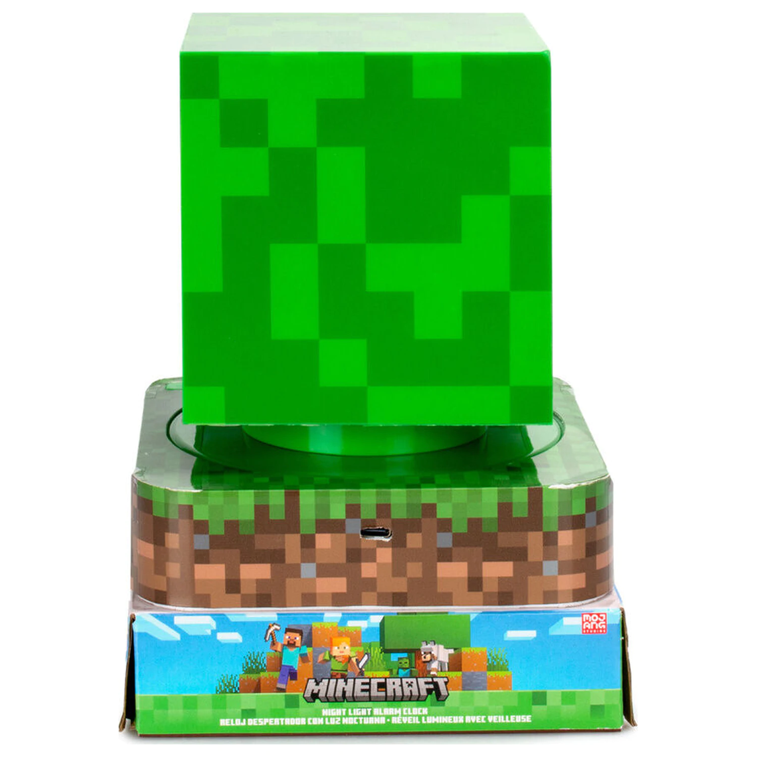 Minecraft 3D lámpa ébresztőórával termékfotó
