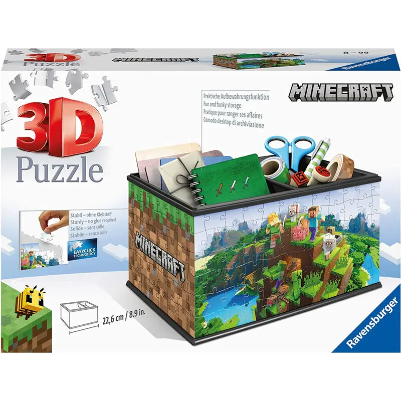 Minecraft 3D tárolódoboz puzzle 216db-os termékfotó