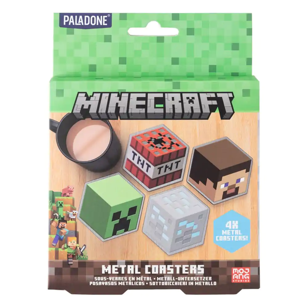 Minecraft 4 db-os poháralátét csomag termékfotó