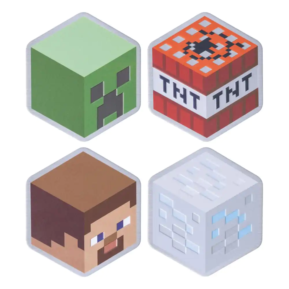 Minecraft 4 db-os poháralátét csomag termékfotó