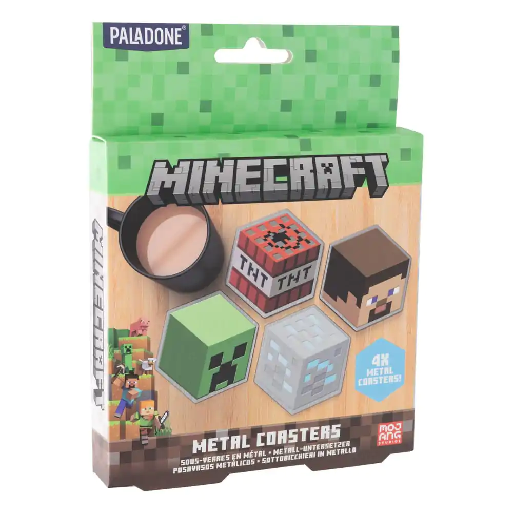 Minecraft 4 db-os poháralátét csomag termékfotó