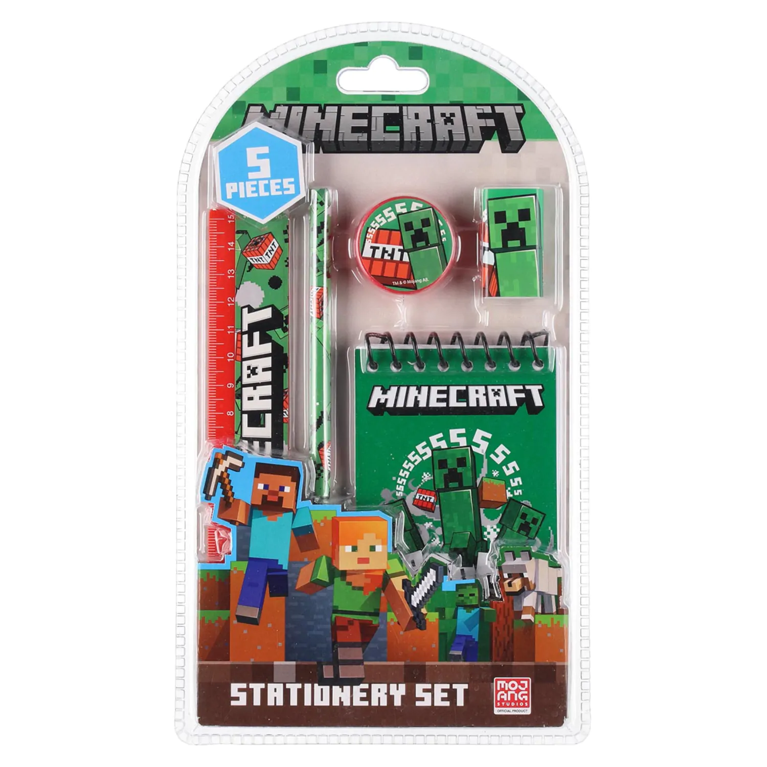 Minecraft 5db-os írószer csomag termékfotó