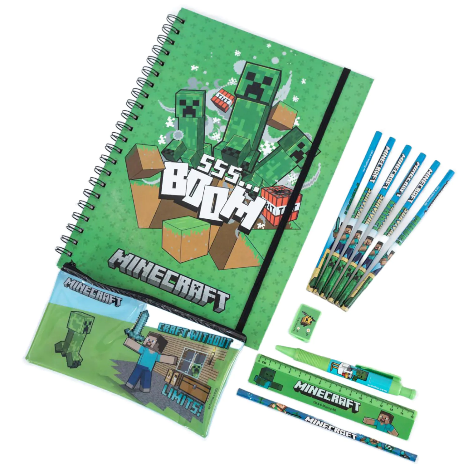 Minecraft A4 Bumper 12-db-os írószer csomag termékfotó