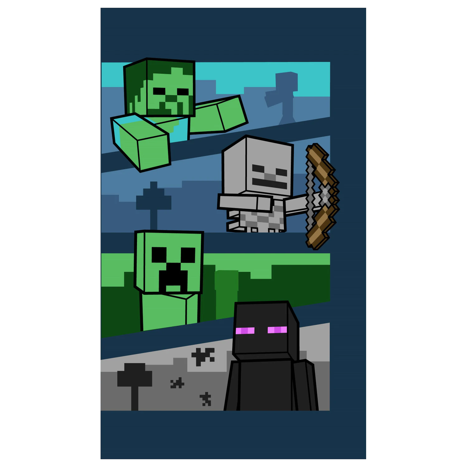 Minecraft Adventure polár takaró 100x150cm termékfotó