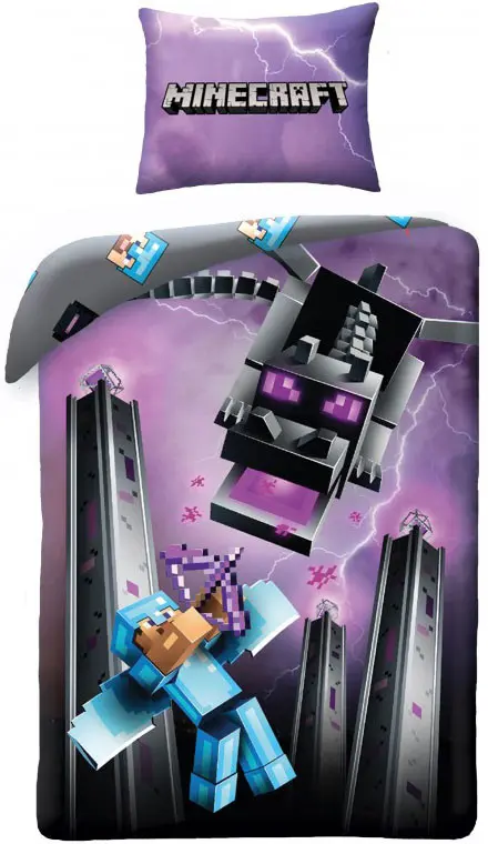 Minecraft ágyneműhuzat 140×200cm, 70×90 cm termékfotó
