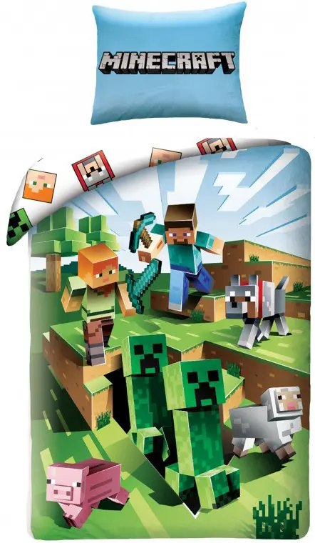 Minecraft paplanhuzat szett Ver. 1 140 x 200 cm / 70 x 90 cm termékfotó