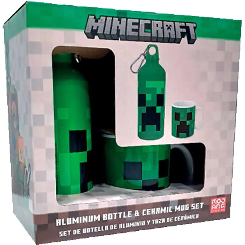 Minecraft aluminium palack kulacs + bögre csomag 500ml termékfotó