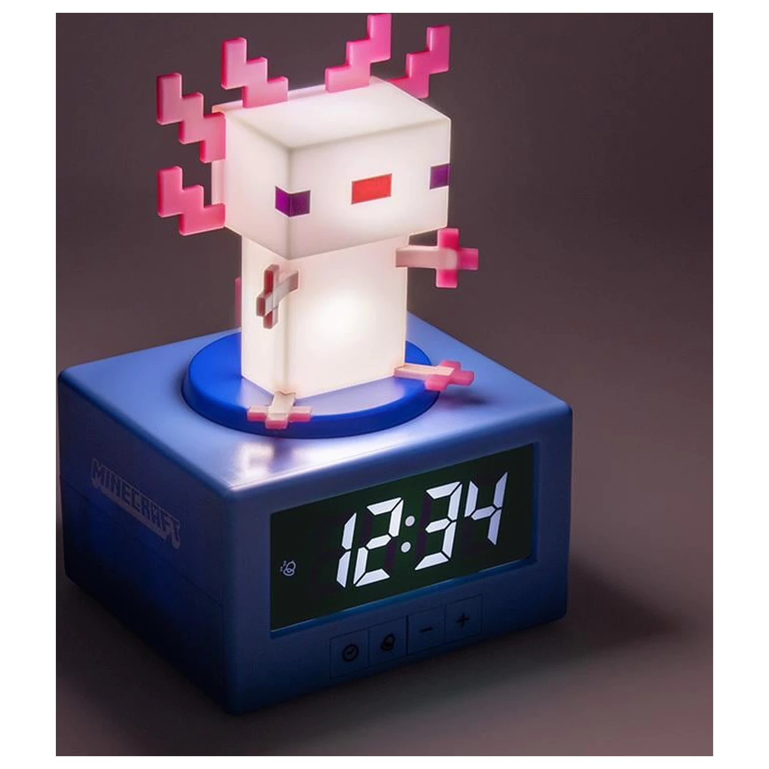 Minecraft Axolotl Icon lámpa ébresztőóra 12cm termékfotó