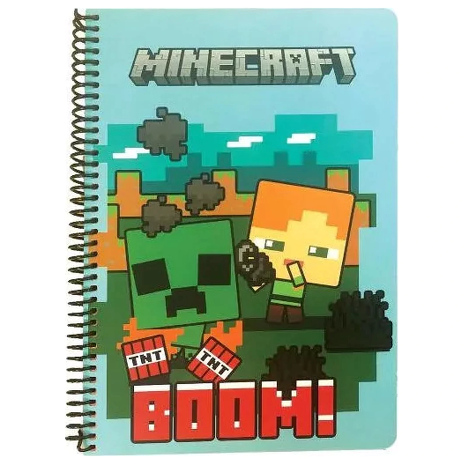 Minecraft Boom B/5 vonalas spirál füzet 70 lapos termékfotó