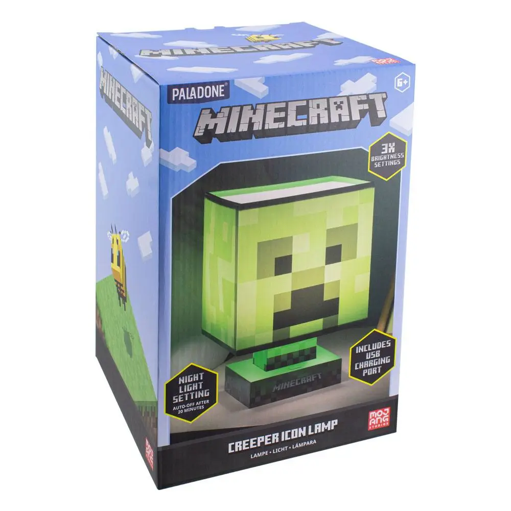 Minecraft Box lámpa és USB töltő Creeper 26 cm termékfotó
