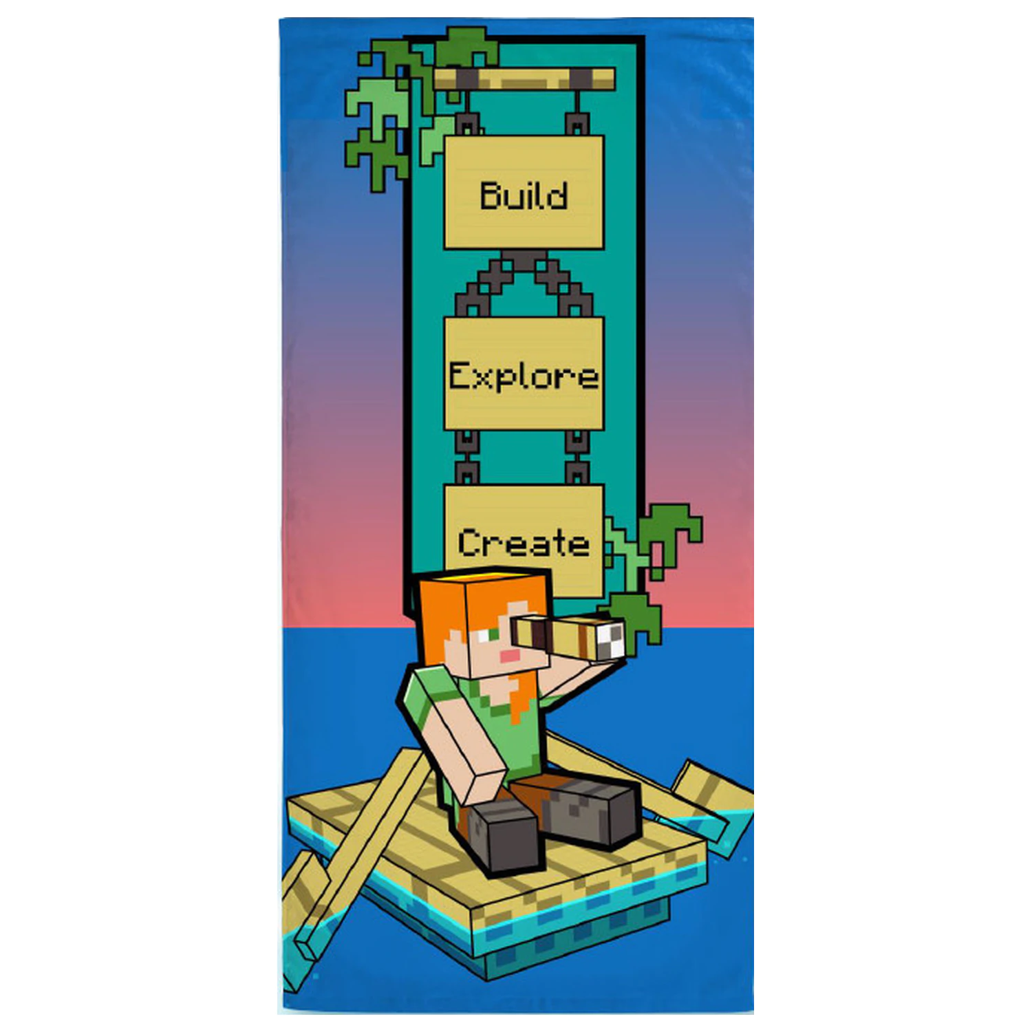 Minecraft Build törölköző termékfotó