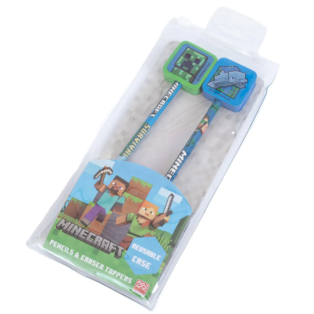 Minecraft ceruza és topper 2 db-os csomag termékfotó