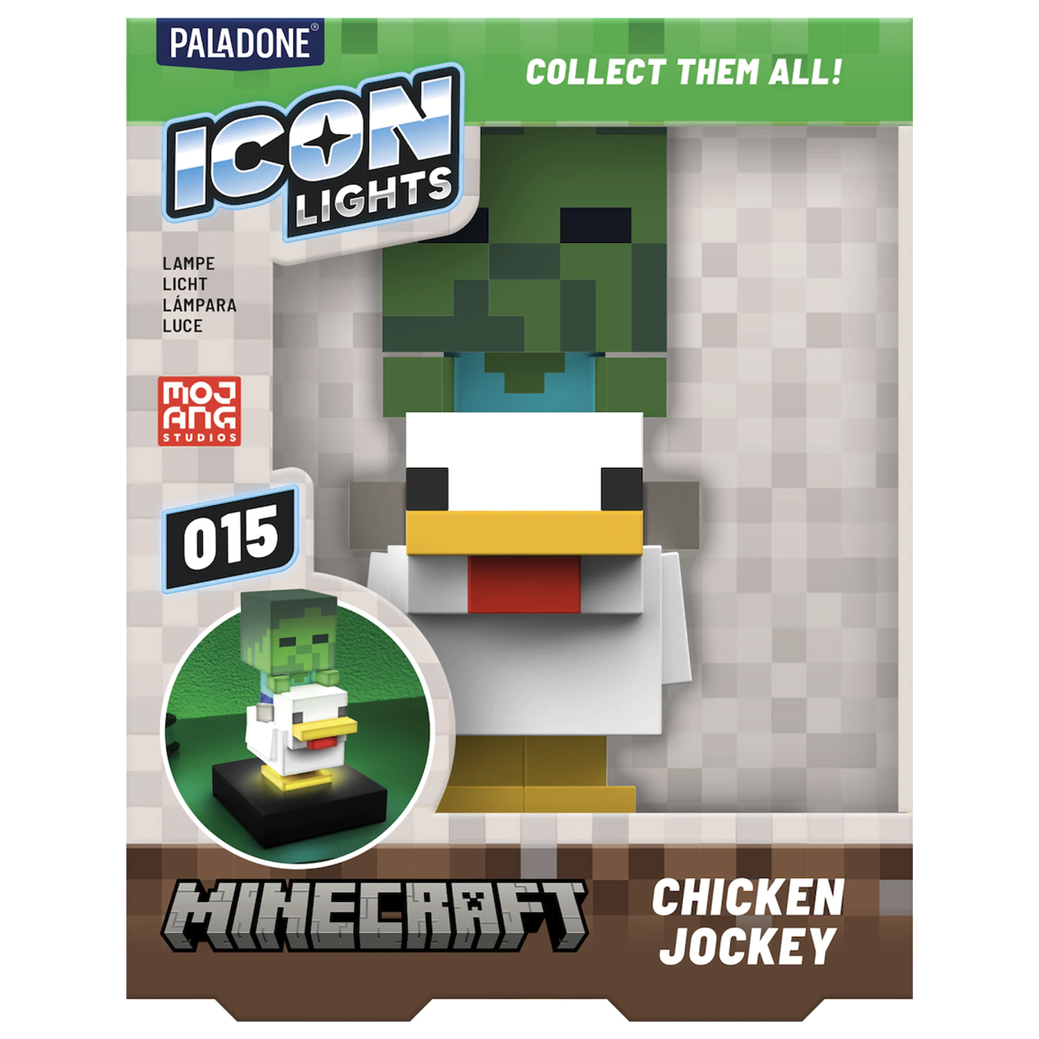 Minecraft Chicken Jockey Icon lámpa 11cm termékfotó