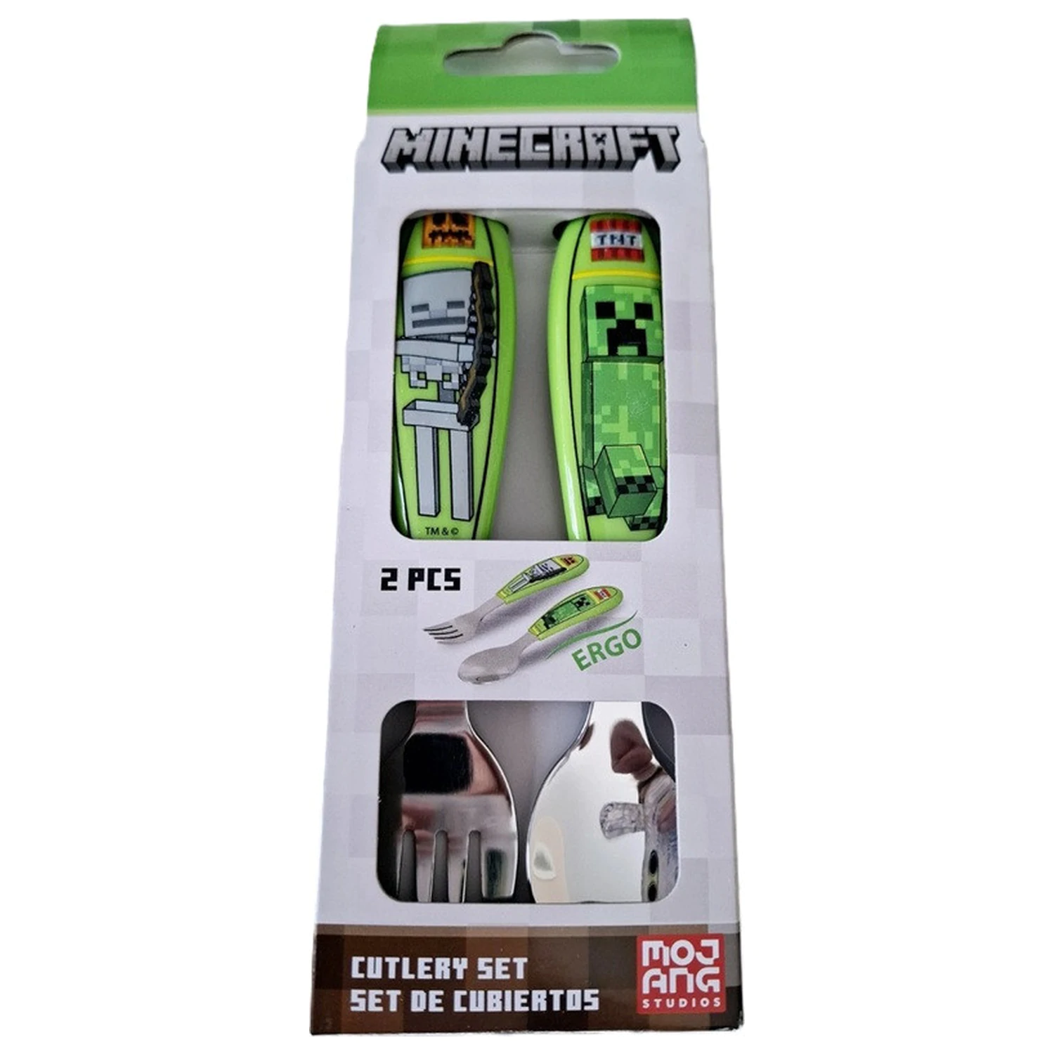 Minecraft Core fém ergo evőeszköz készlet - 2 darabos termékfotó