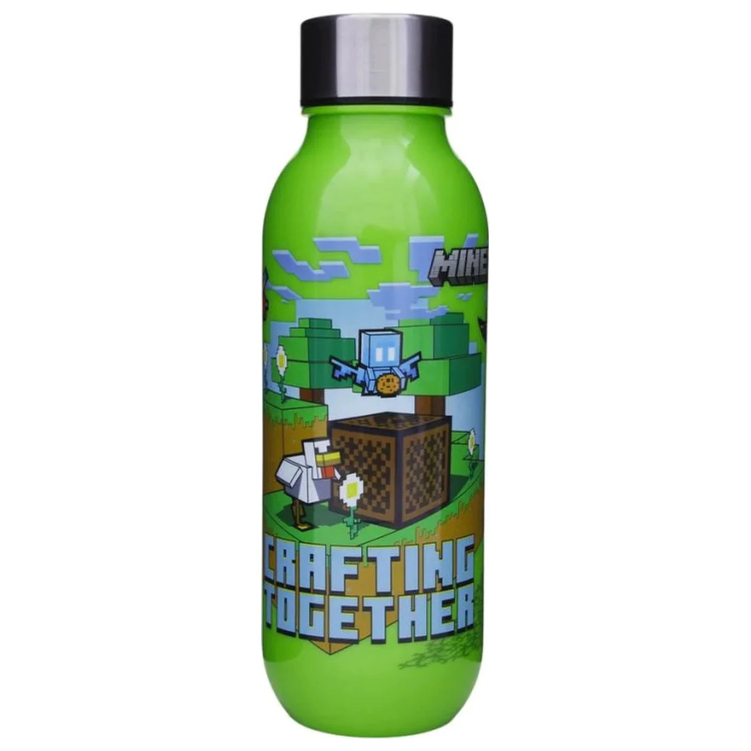 Minecraft Crafting műanyag kulacs csavaros kupakkal 640 ml termékfotó