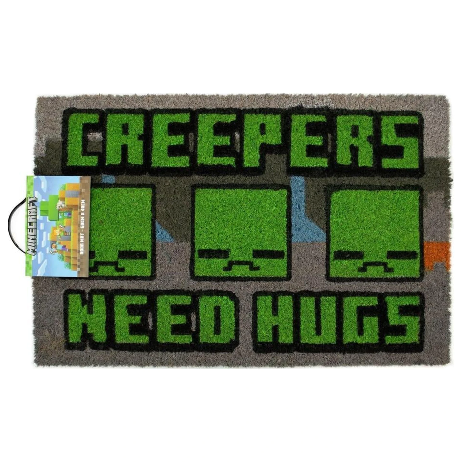 Minecraft Creeper Need Hugs lábtörlő 40X60cm termékfotó