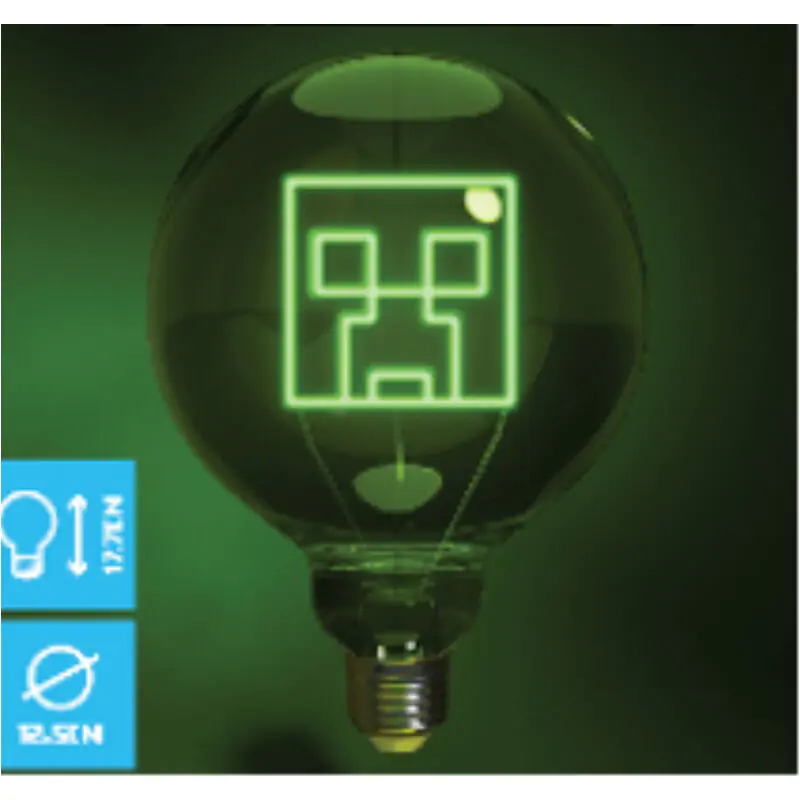 Minecraft Neon LED-Glühbirne Creeper termékfotó