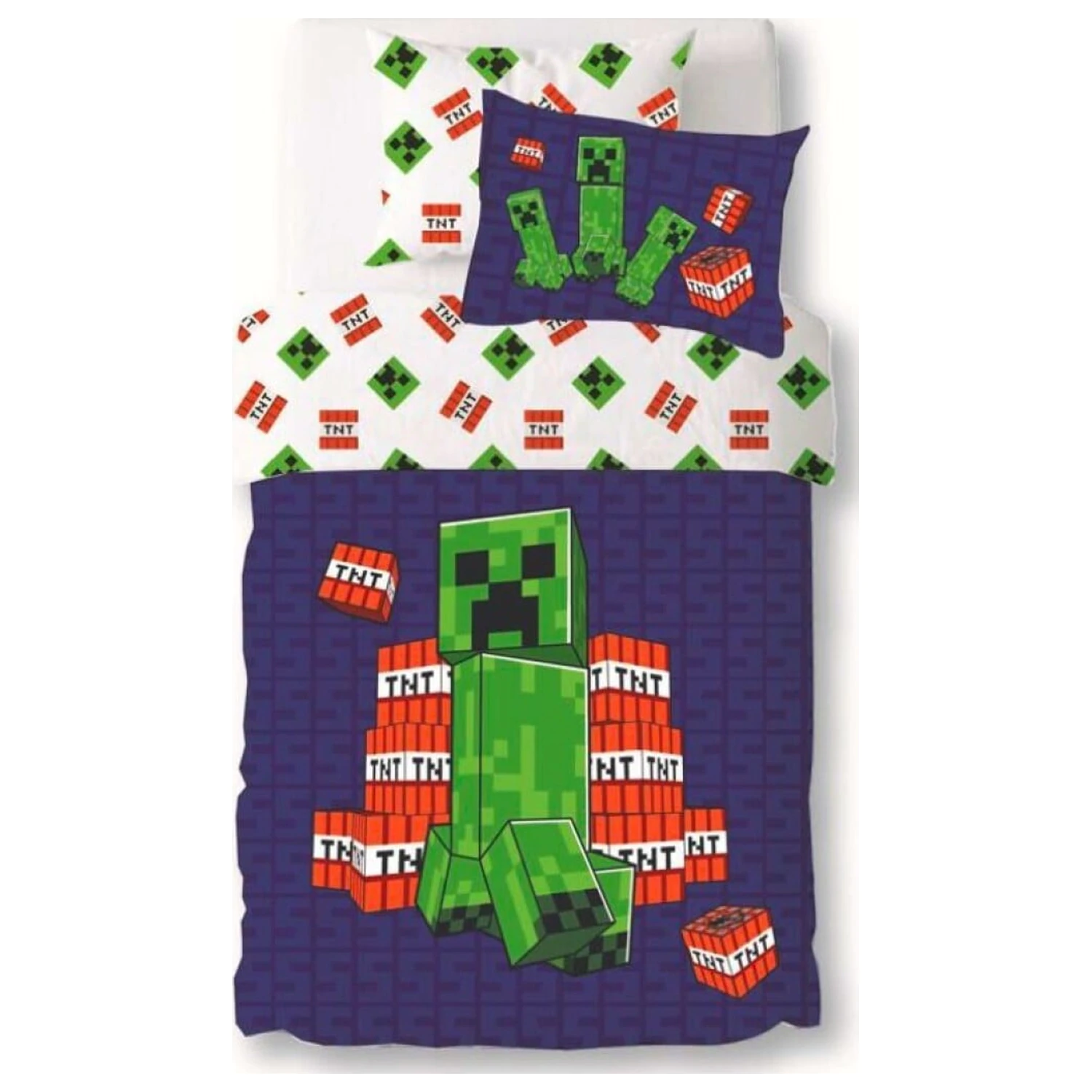 Minecraft Creeper TNT ágyneműhuzat termékfotó