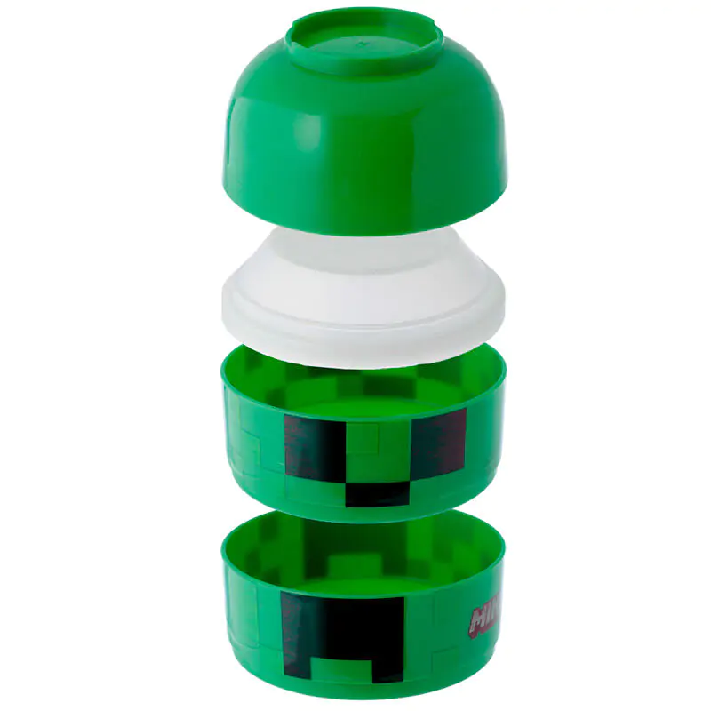 Minecraft Creeper tripla uzsonnás doboz étkészlet termékfotó