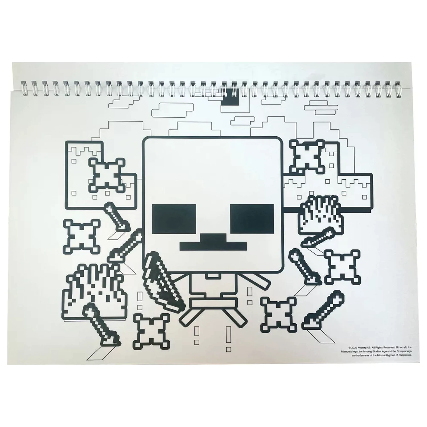 Minecraft Creepers Need Hugs A/4 spirál vázlatfüzet 40 lapos matricával termékfotó
