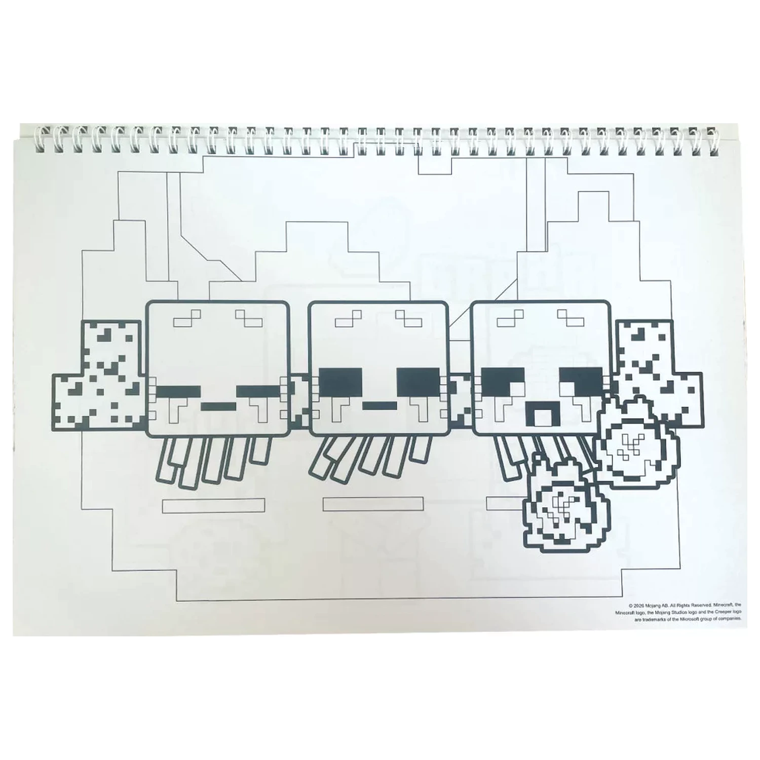 Minecraft Creepers Need Hugs A/4 spirál vázlatfüzet 40 lapos matricával termékfotó