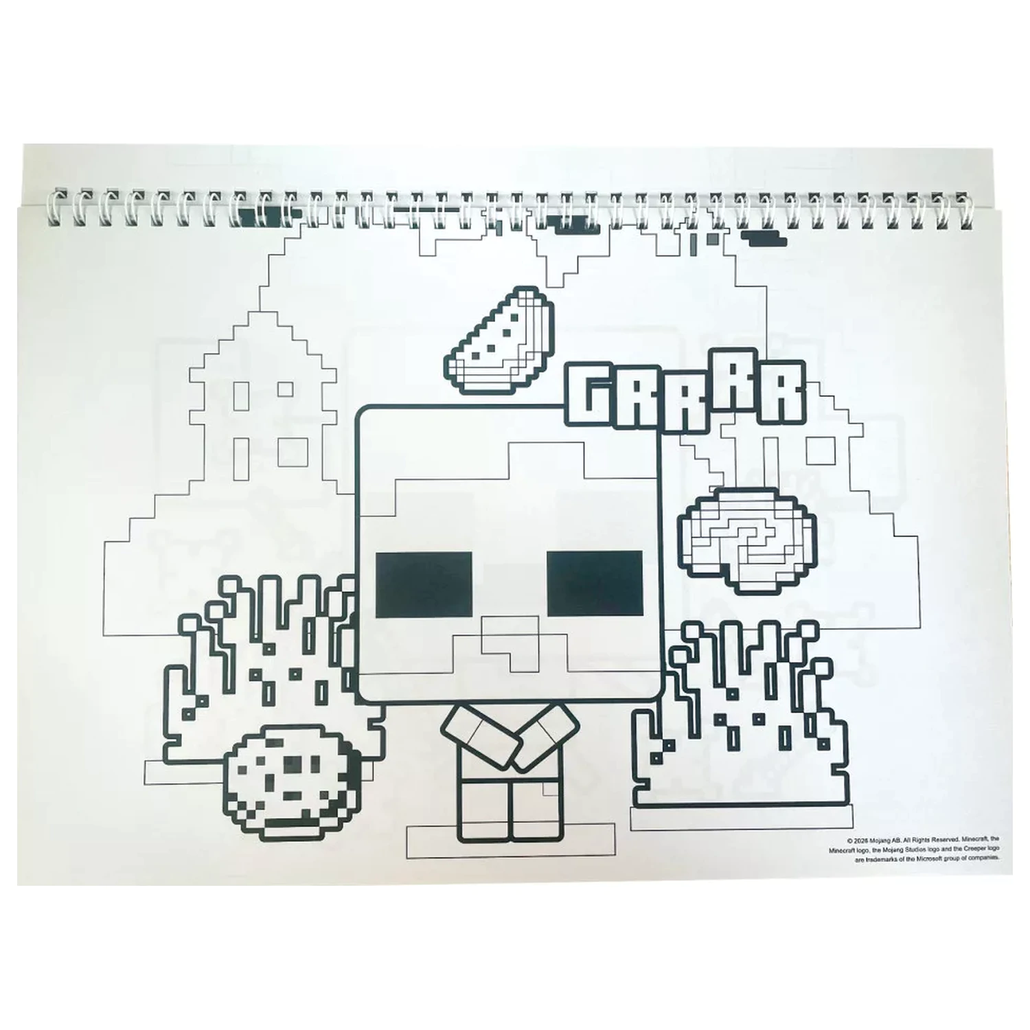 Minecraft Creepers Need Hugs A/4 spirál vázlatfüzet 40 lapos matricával termékfotó