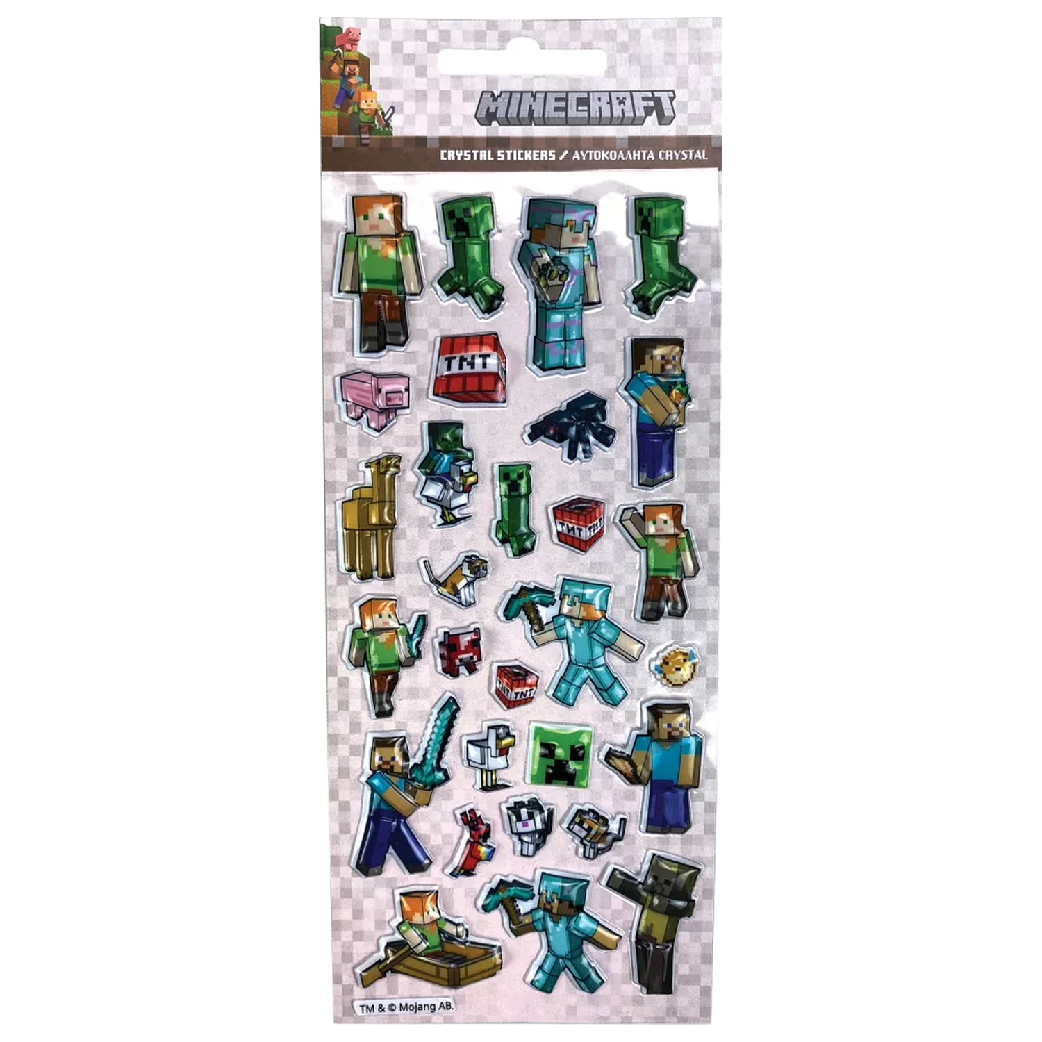 Minecraft Creepers Need Hugs bubble matrica termékfotó