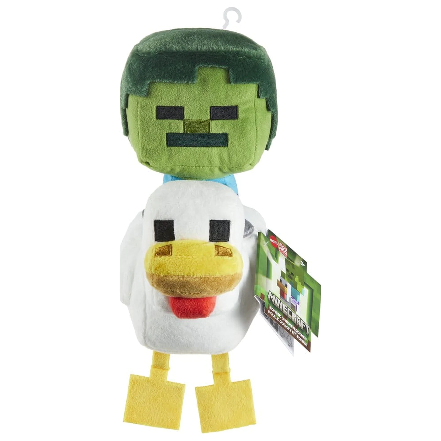 Minecraft Deluxe Chicken Jockey plüss figura 20 cm termékfotó