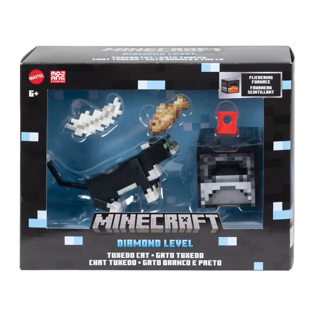 Minecraft Diamond Level Action Figure Tuxedo Cat 14 cm termékfotó