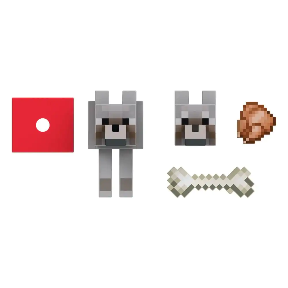 Minecraft Diamond Level Wolf akciófigura 14 cm termékfotó
