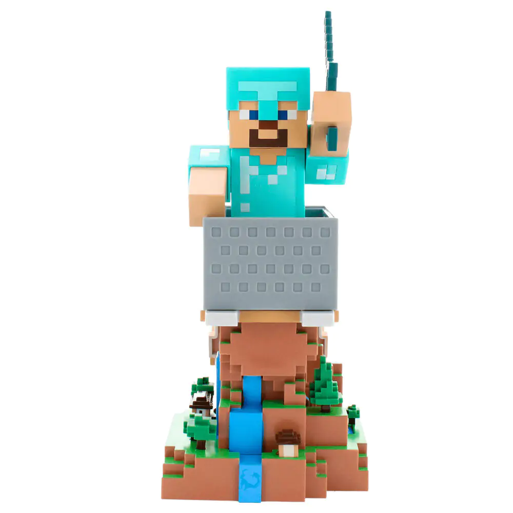 Minecraft Diamond Steve kontroller/telefon tartó Cable Guy figura 20cm termékfotó