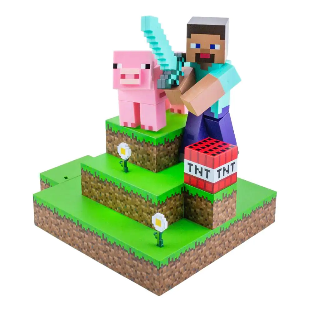 Minecraft Diorama lámpa Steve 30 cm termékfotó