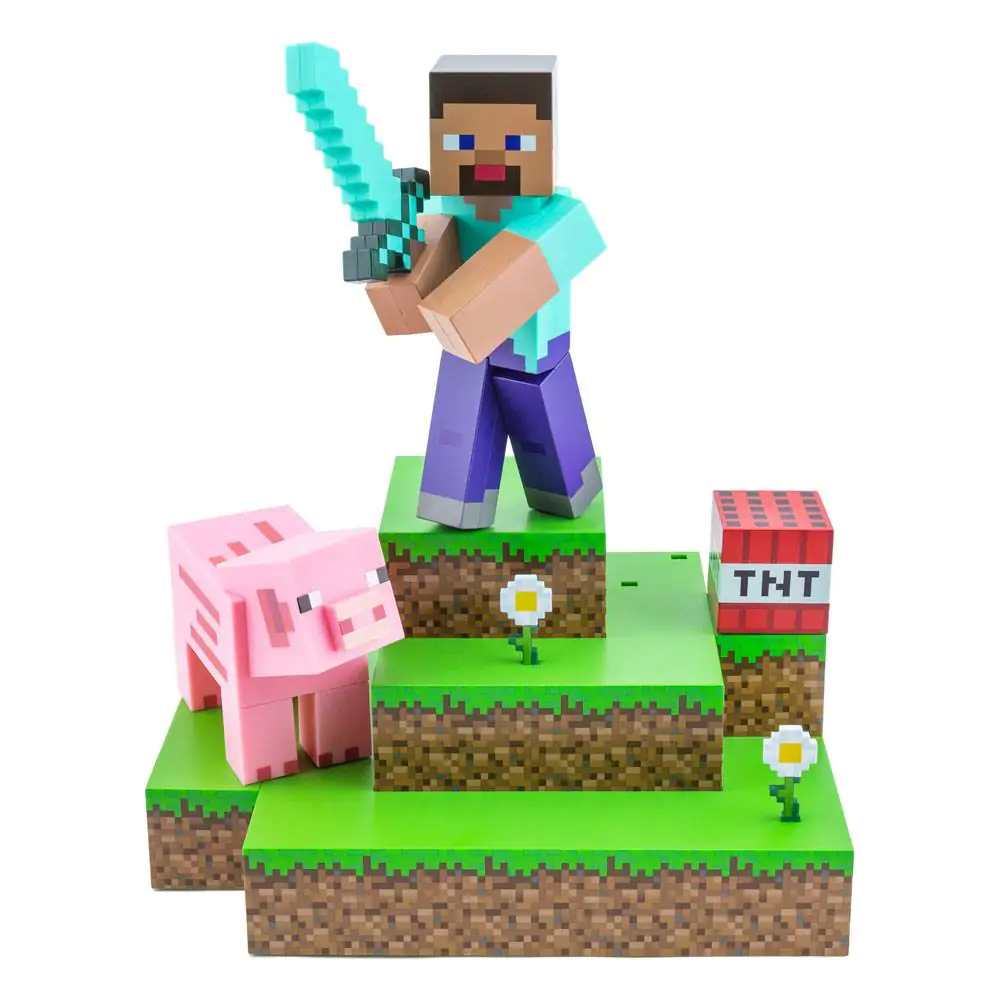 Minecraft Diorama lámpa Steve 30 cm termékfotó