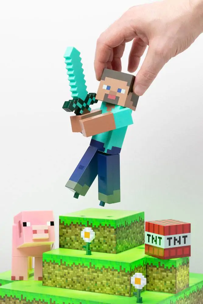 Minecraft Diorama lámpa Steve 30 cm termékfotó