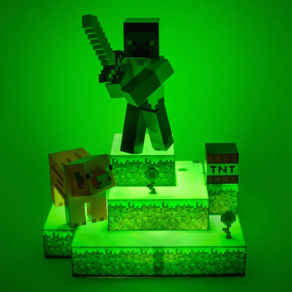 Minecraft Diorama lámpa Steve 30 cm termékfotó