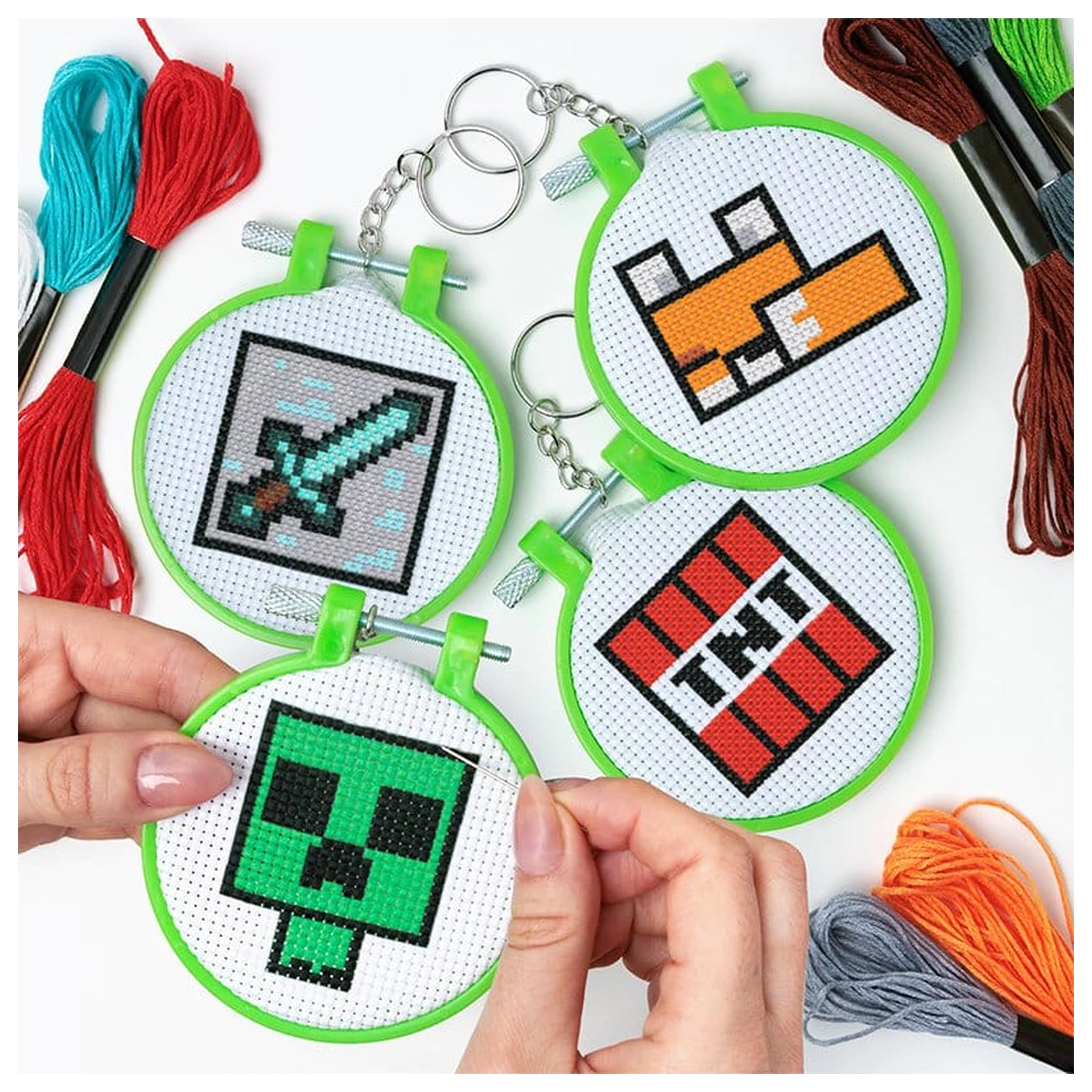 Minecraft DIY kulcstartó termékfotó