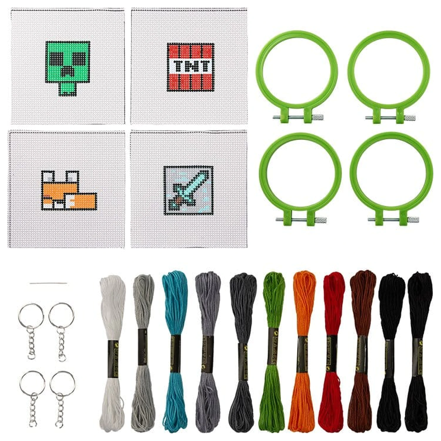 Minecraft DIY kulcstartó termékfotó