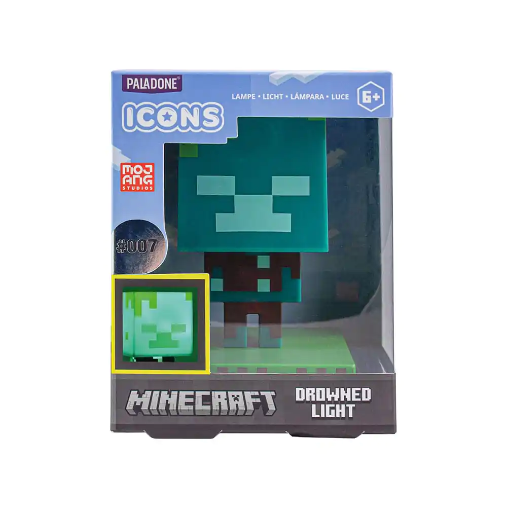 Minecraft Drowned Zombie Icon lámpa termékfotó