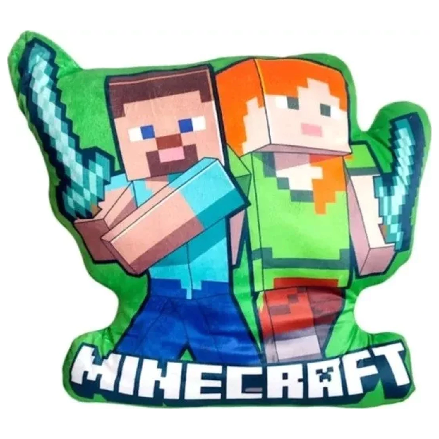 Minecraft Duo 3D formapárna, díszpárna 40 cm termékfotó