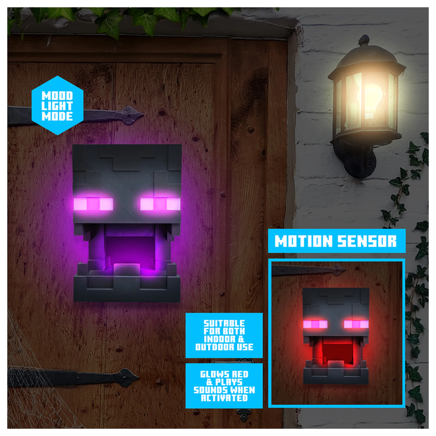 Minecraft Enderman Mask lámpa mozgásérzékelővel termékfotó