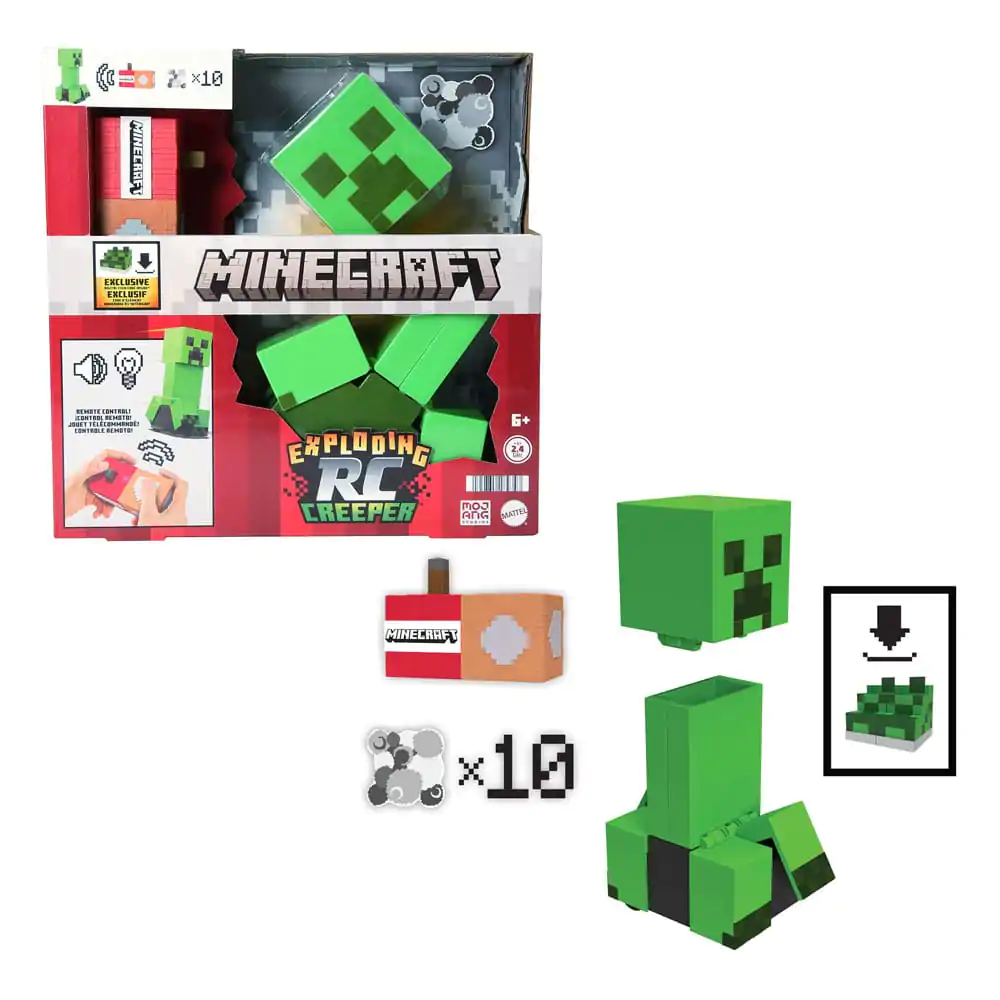 Minecraft Figure Exploding RC Creeper 25 cm termékfotó