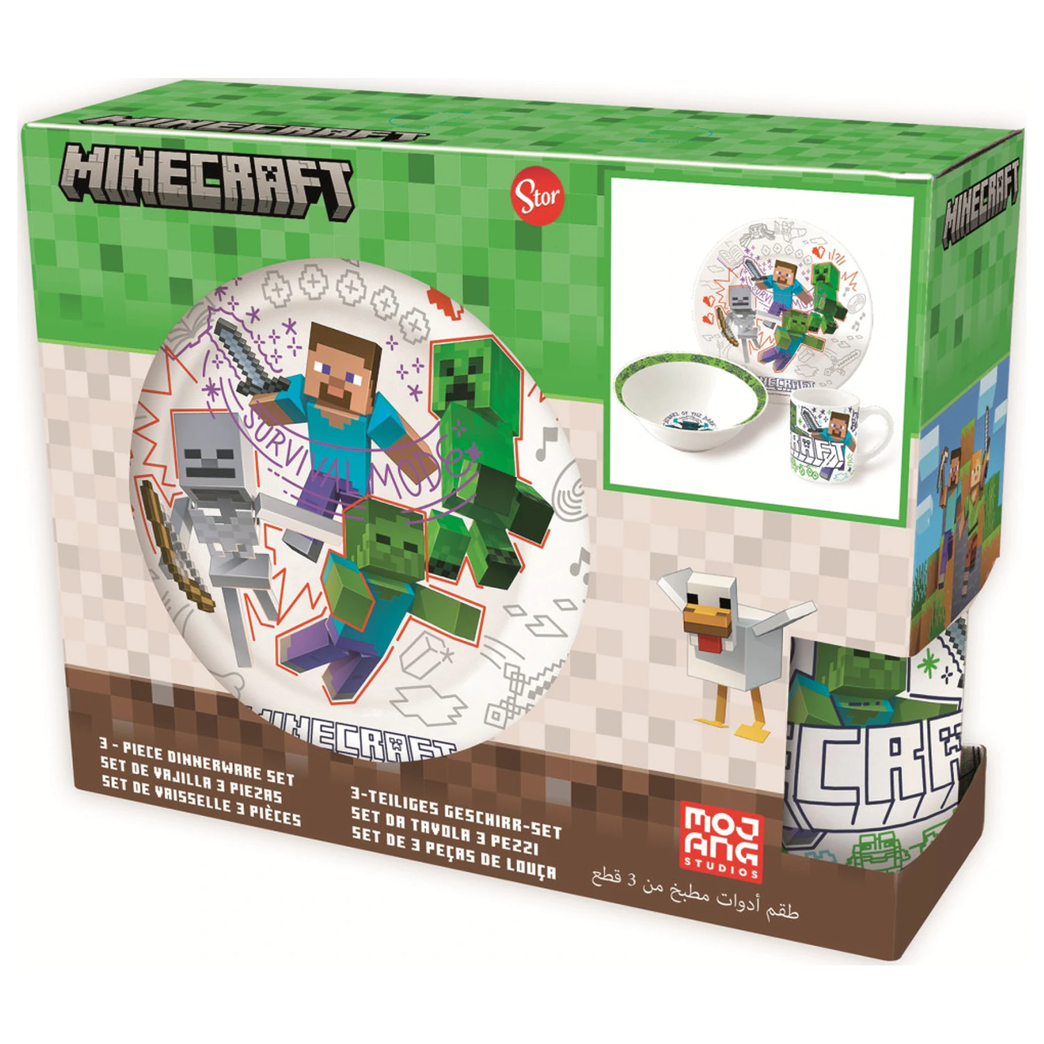 Minecraft Explore More porcelán étkészlet termékfotó
