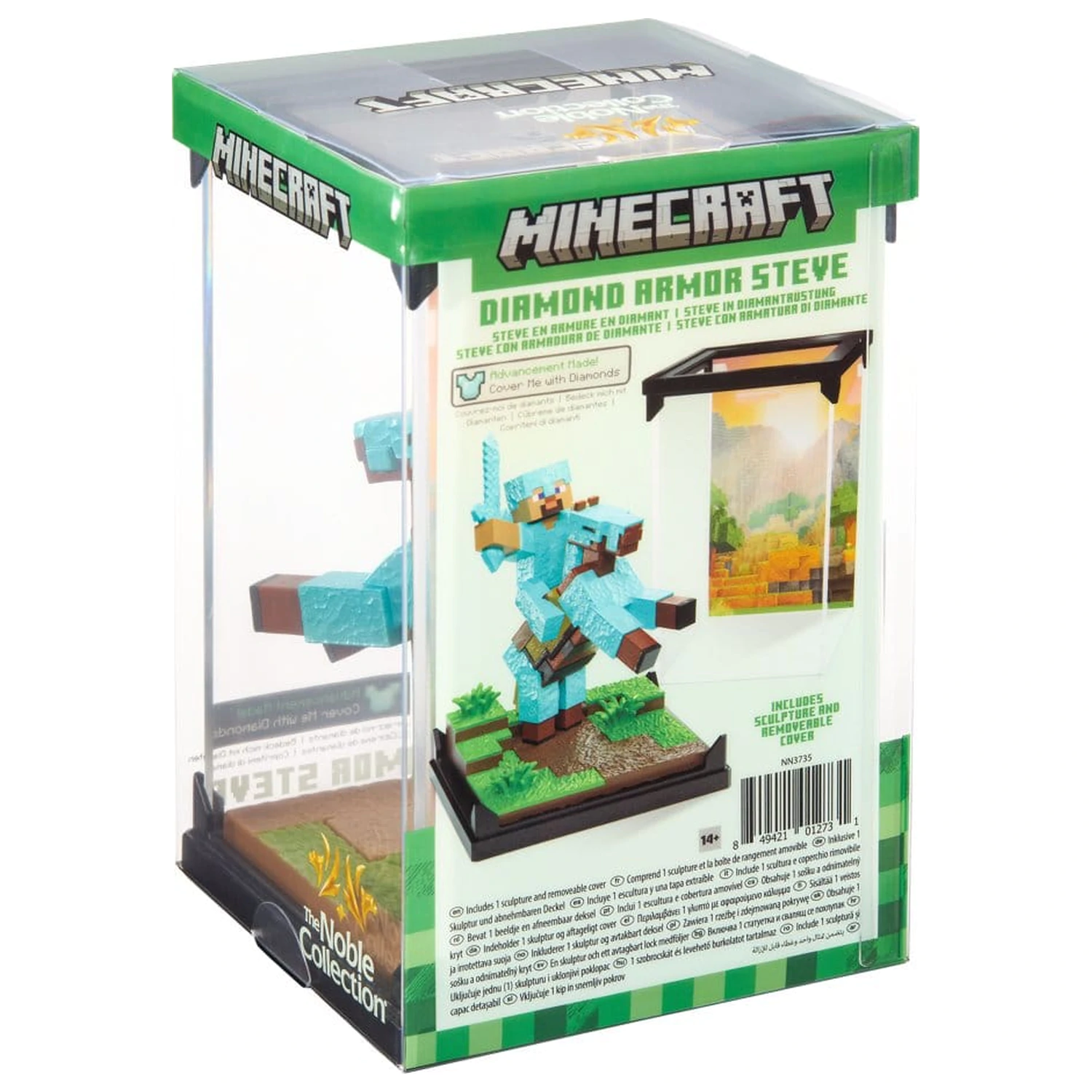 Minecraft figura Diorama Diamond Armor Steve and Horse 18 cm termékfotó