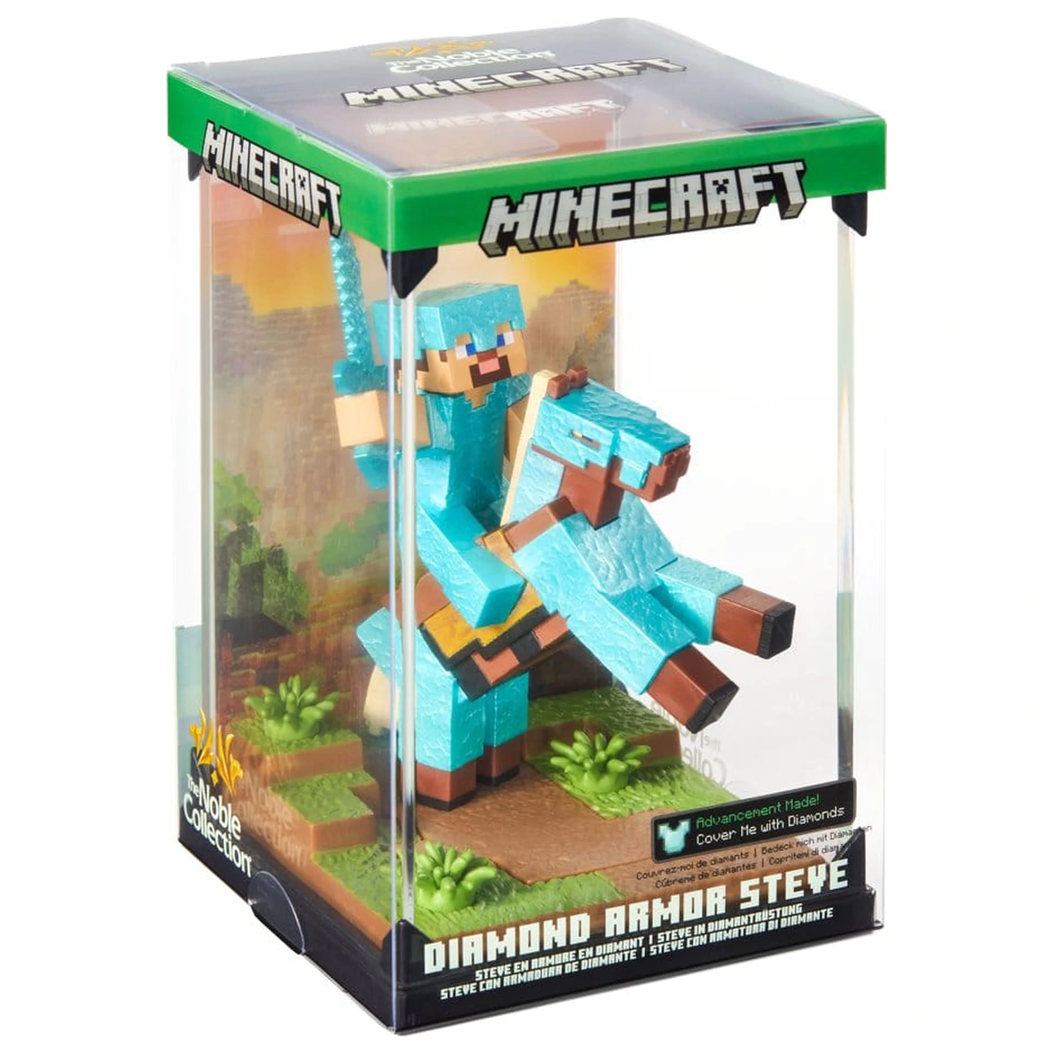 Minecraft figura Diorama Diamond Armor Steve and Horse 18 cm termékfotó