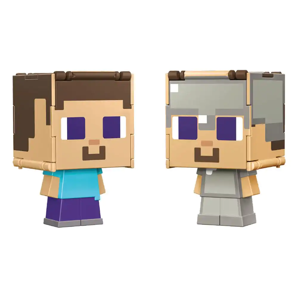 Minecraft Flippin Steve & Steve in Iron Armor akciófigura termékfotó