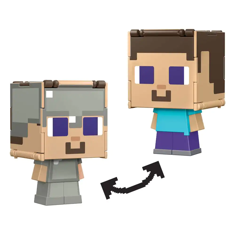 Minecraft Flippin Steve & Steve in Iron Armor akciófigura termékfotó