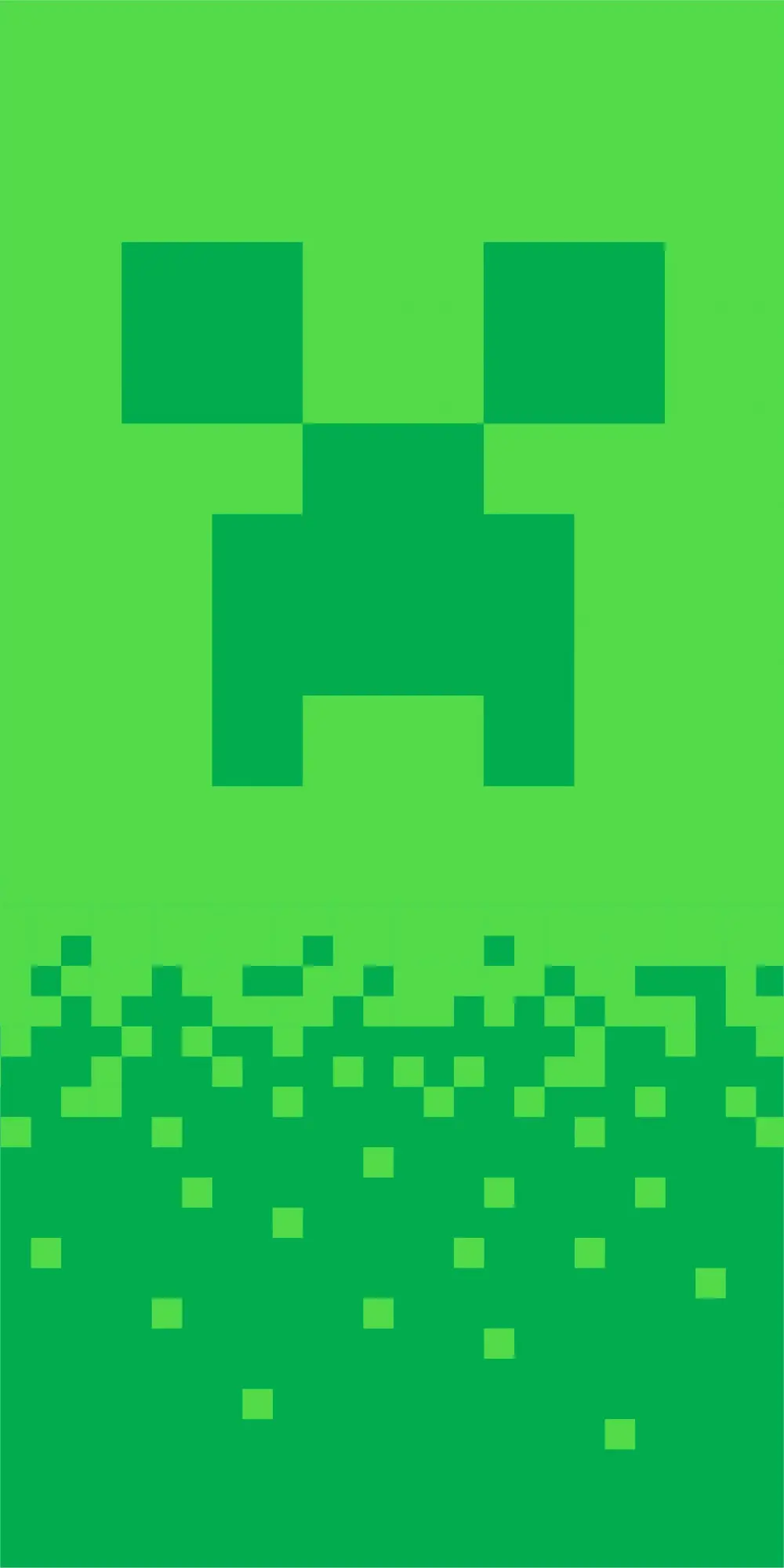Minecraft fürdőlepedő, strand törölköző Digital Creeper 70*140cm termékfotó