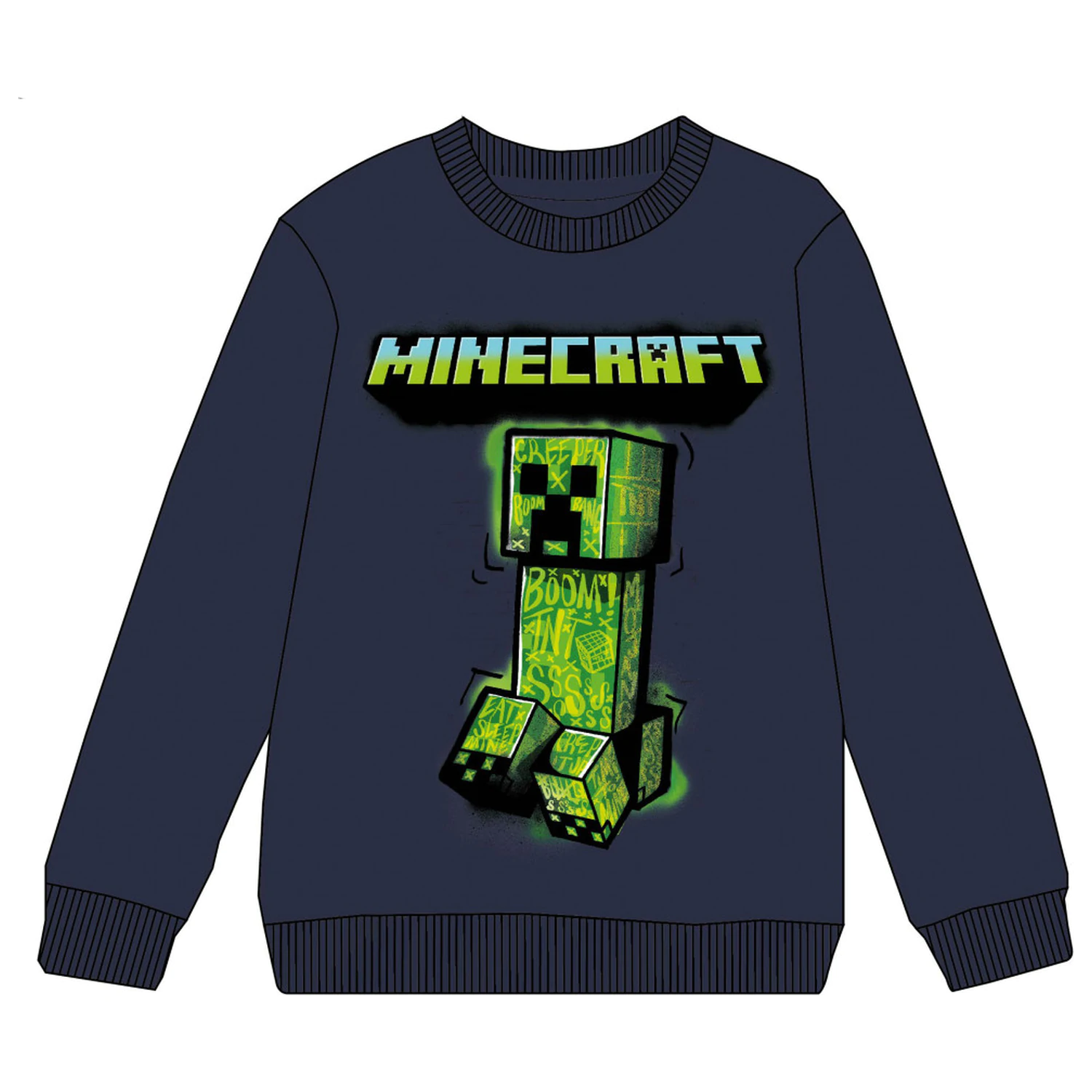 Minecraft Green Menace gyerek pulóver  termékfotó