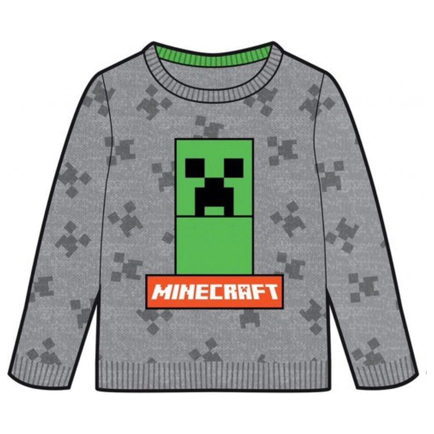 Minecraft Grey gyerek kötött pulóver  termékfotó