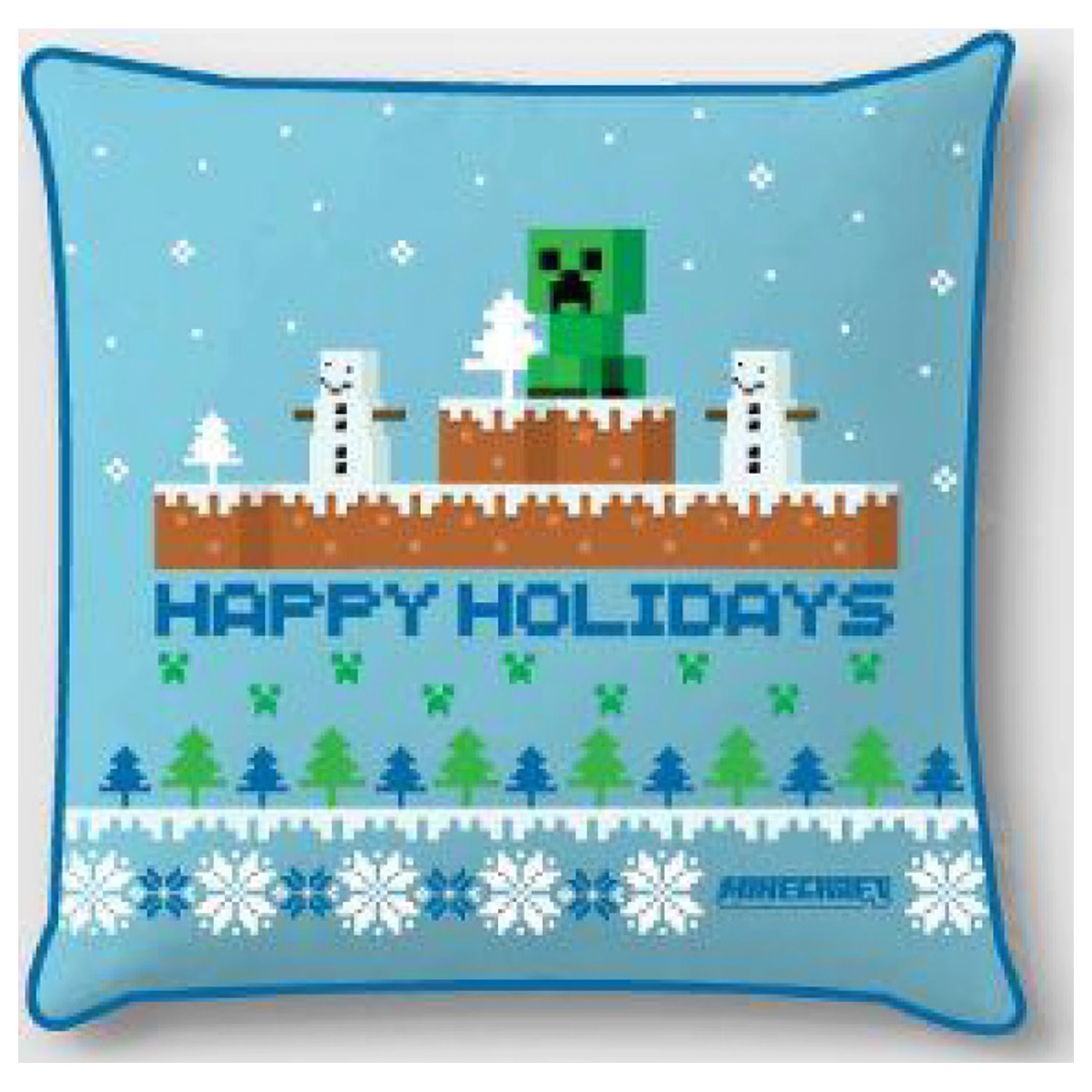 Minecraft Happy Holidays Karácsonyi párnahuzat  termékfotó